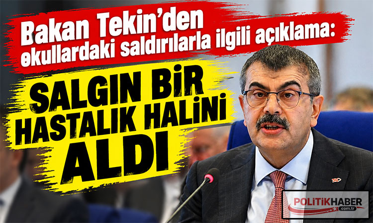 Bakan Tekin: Salgın bir hastalık halini aldı