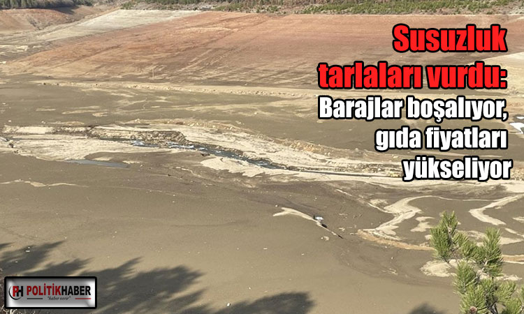 Barajlar boşalıyor, gıda fiyatları yükseliyor!