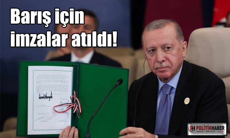 Barış için imzalar atıldı!