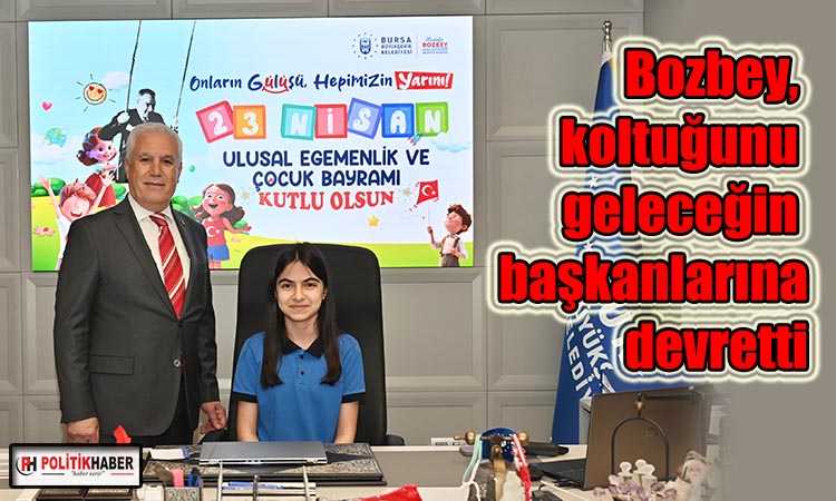Başkan Bozbey, koltuğunu çocuklara devretti!