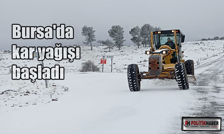 Bursa'da kar yağışı başladı