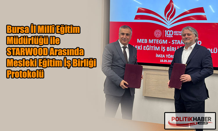 Bursa İl Milli Eğitim Müdürlüğü'nden anlamlı imza!