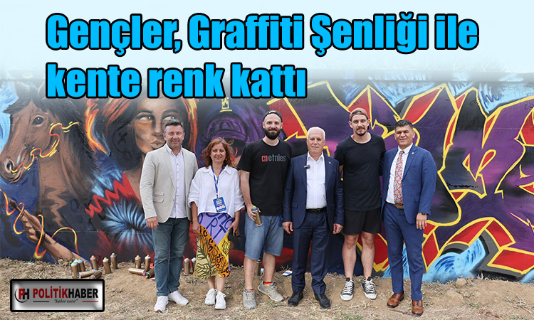 Gençlerden Graffiti  şov!