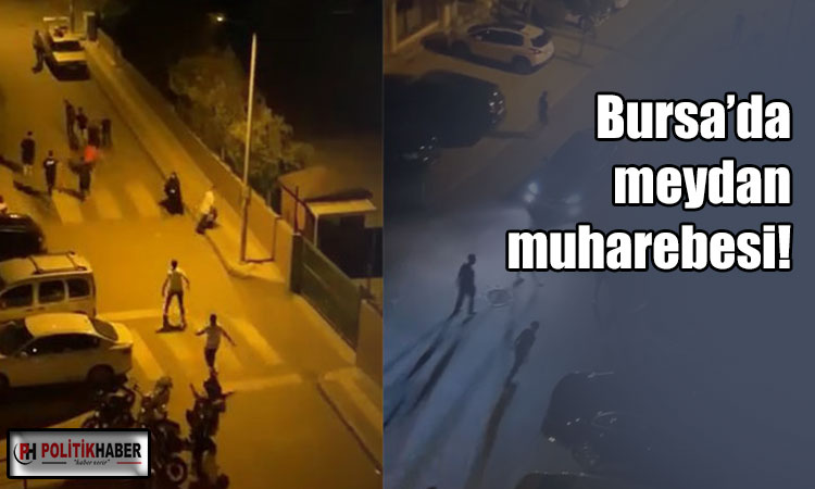 Mahallenin gençleri birbirine girdi