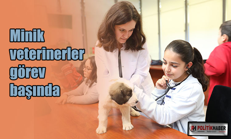 Minik veterinerler görev başında!