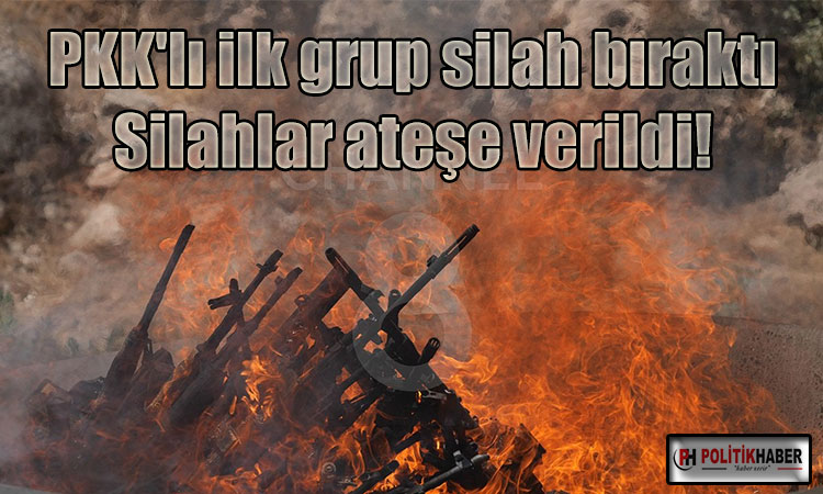 PKK'lı ilk grup silah bıraktı!